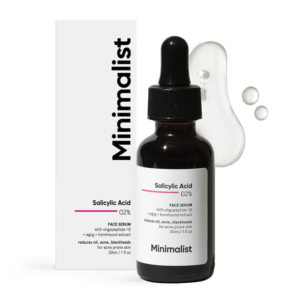 Sérum Minimalista com Ácido Salicílico 2% para Combater Acne em Peles com Tendência a Imperfeições |   Reduz cravos, ole