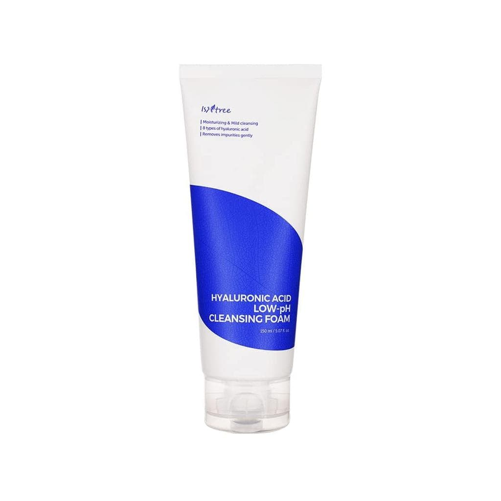 Espuma de Limpeza IsNtree com Ácido Hialurônico e Baixo pH 150ml, 5.07 fl.oz |   Hidratante e Limpeza Suave |   8 tipos