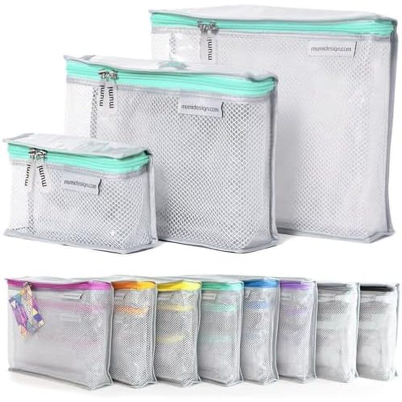 Conjunto De 3 Bolsas De Higiene Pessoal Para Viagem MUMI – Transparentes Aprovadas Pela TSA Mulheres Organizadoras De Ma