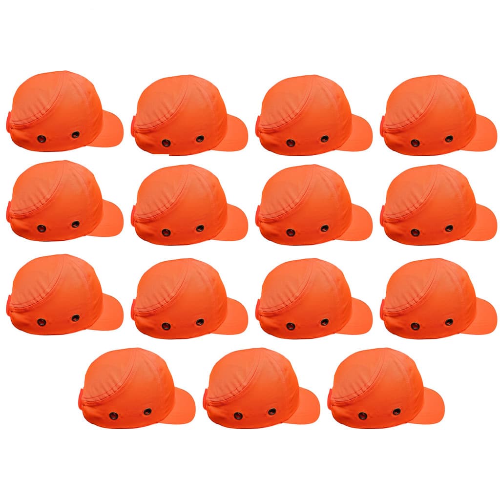 Bone com Capacete de Segurança Kit 15 Uni Obra Casquete Trabalho Proteçao Resistente Reparo