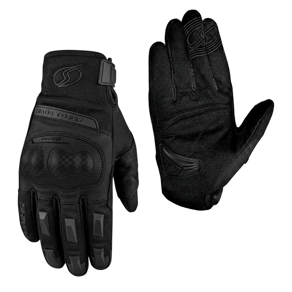 Luva Masculina Dart 2 Preta com Protetor para Moto Shiver