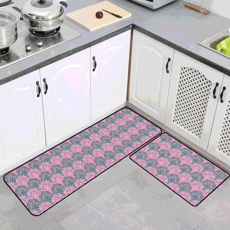Tapete de cozinha conjunto de duas peças impresso tapete porta entrada banheiro pé moderno simples cozinha tapete