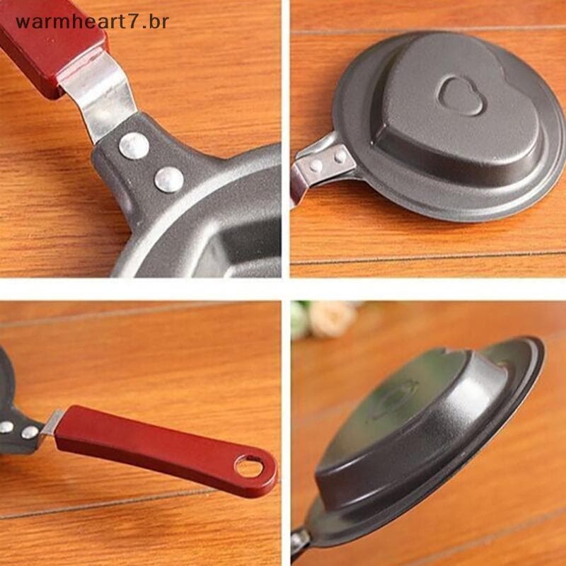 Quente Mini Frigideira De Ovo Coração Nãosti Bla Panqueca Pan Café Da Manhã Acessório De Cozinha Para Cozinhar Qui Saudá