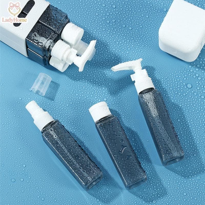 Conjunto De Garrafas De Viagem Portáteis LADYH 4 Em Recipientes Recarregáveis Compactos À Prova De Vazamentos Para Conve