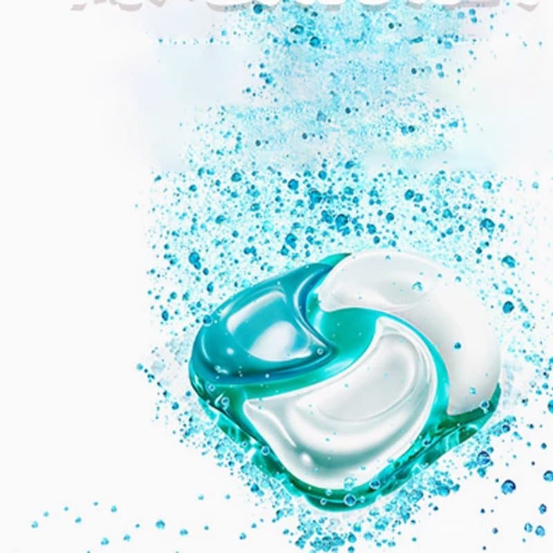 Bolas de Detergente para Lavanderia 4D, Pérolas de Fragrância Suavizantes, Pacote de Refil 3 em 1