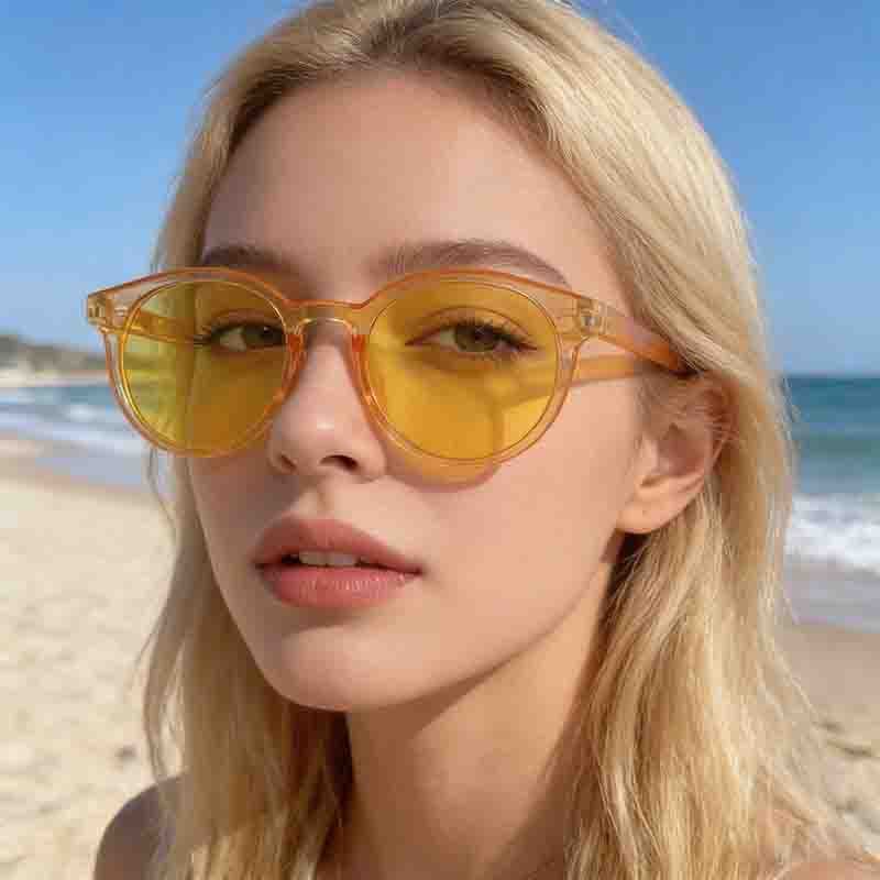 Óculos de sol europeus americanos óculos de sol femininos Anti-ultravioleta óculos femininos
