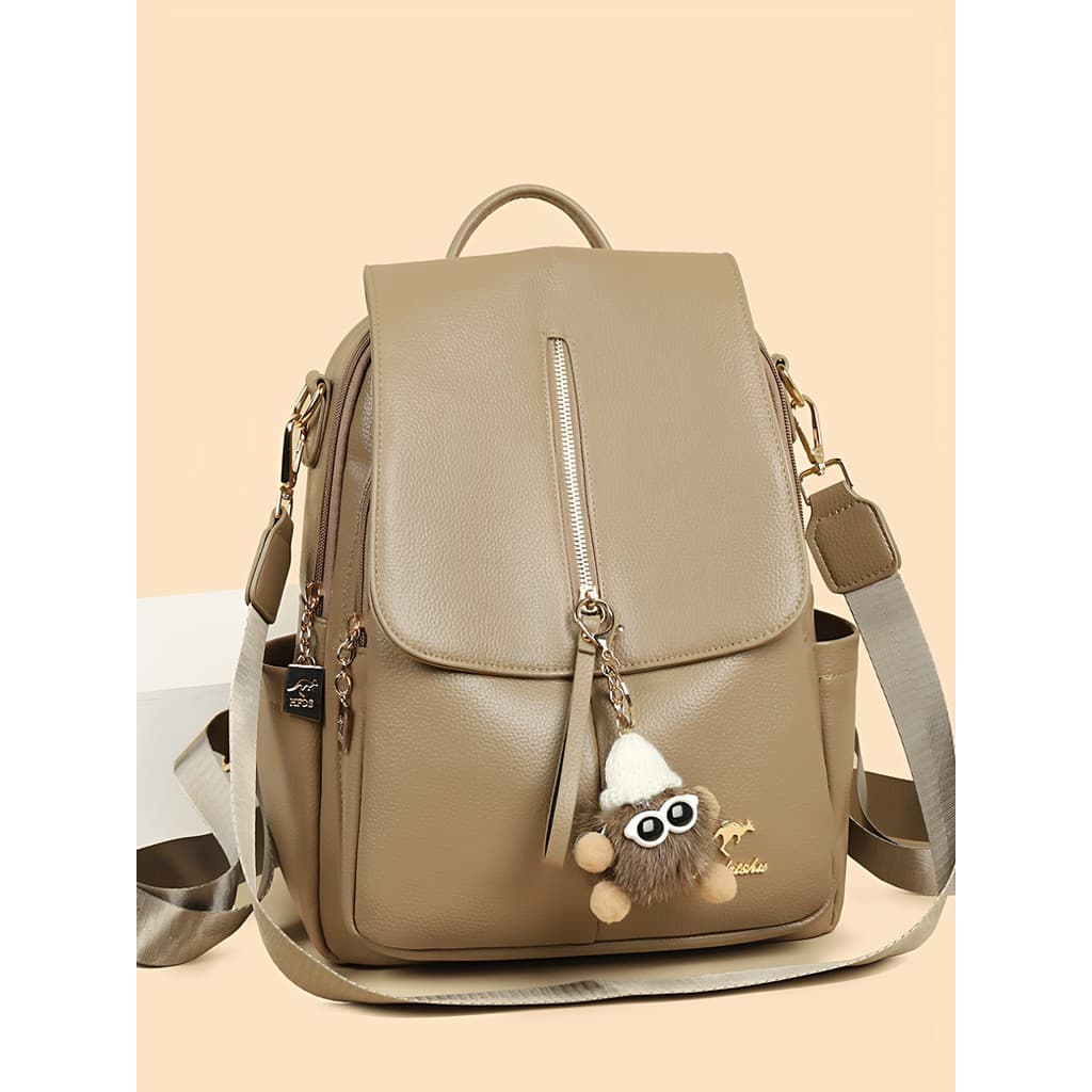 High-End mochila feminina 2026 novo estilo Casual All-Match grande capacidade multifuncional mochila de couro macio viag