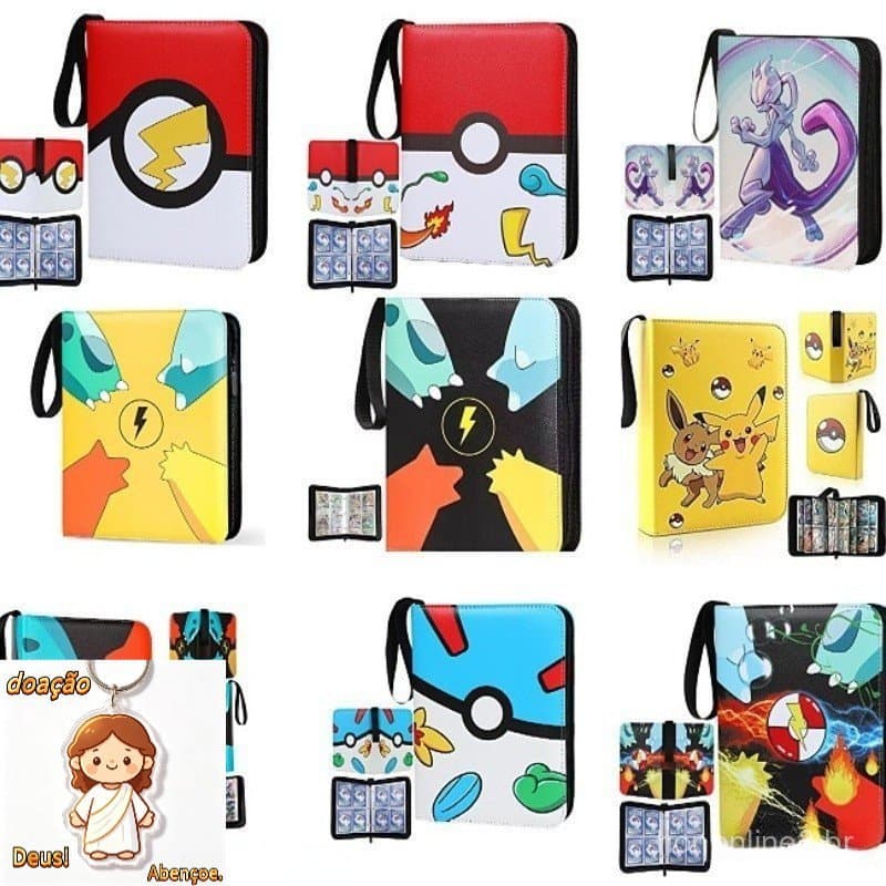 Cartas De Pokémon Álbum De Desenho Anime Novo 400pcs Cartão De Jogo Vmax Gx Ex Pasta De Coleção De Porta Infantil Presen