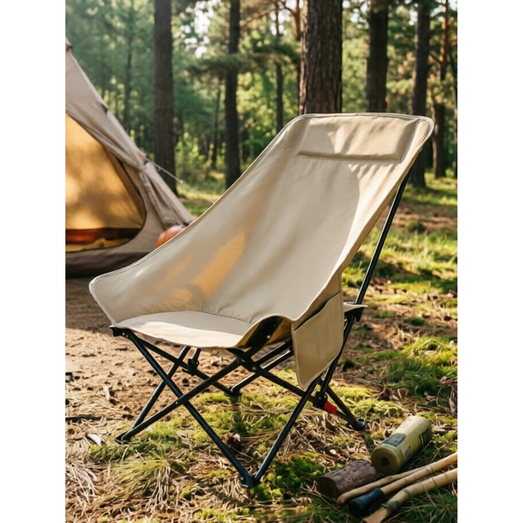 Acampamento Must-Have bens cadeira dobrável portátil gigante almoço pausa reclinável ao ar livre praia pesca lua cadeira