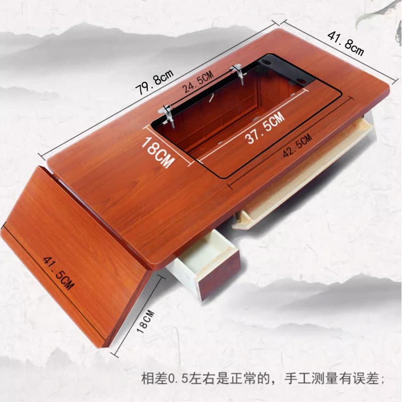 Placa de mesa para máquina de costura, à moda antiga, acessórios, Pedal, madeira sólida, Shanghai, borboleta, marca, pé,