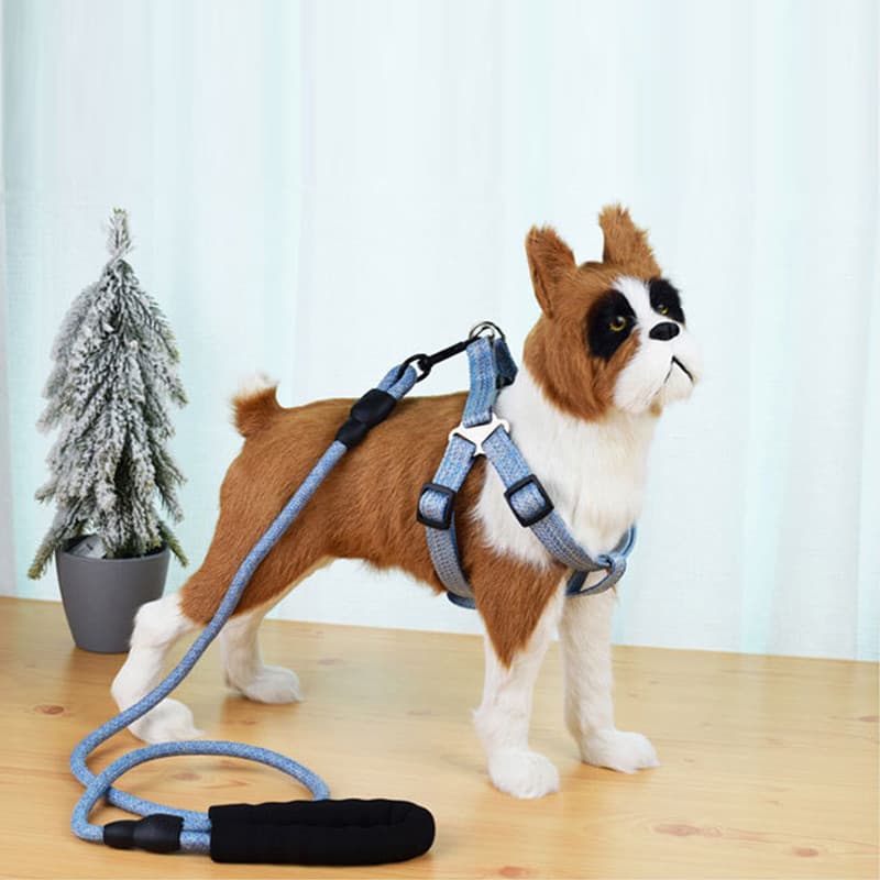 Coleira de cachorro estilo colete de pelúcia Schnauzer Corgi cervos cachorros pequenos cinta peitoral corda de caminhada