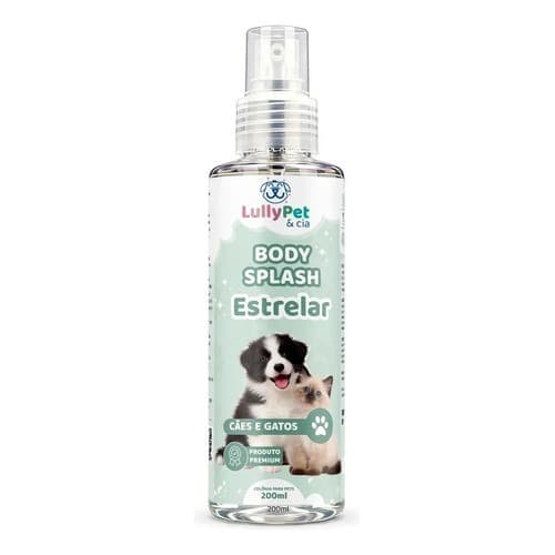 Perfume Colônia Body Splash Cães E Gatos Lully Pet 200ml Est Estrelar