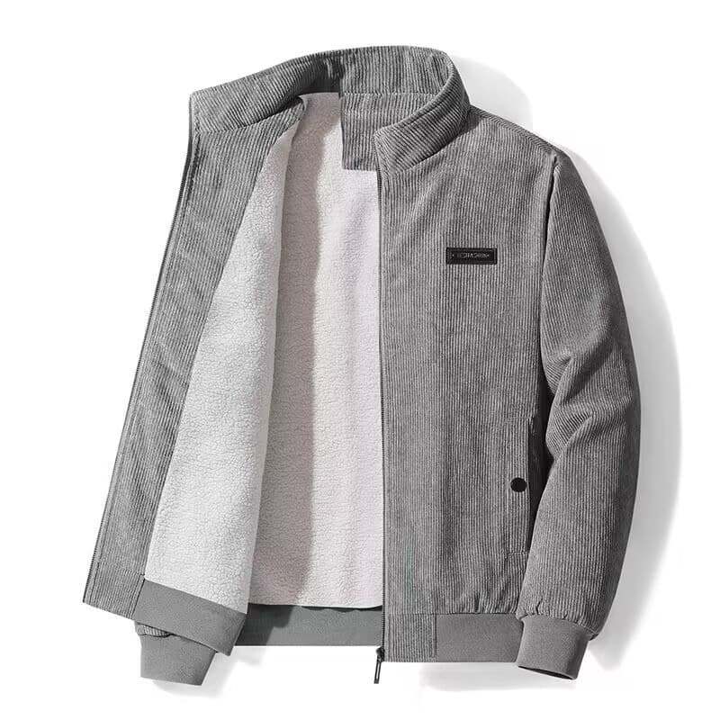Casacos de Inverno Masculinos, Jaquetas Quentes e Grossas de Lã Polar, Casaco Militar de Corduroy 4299