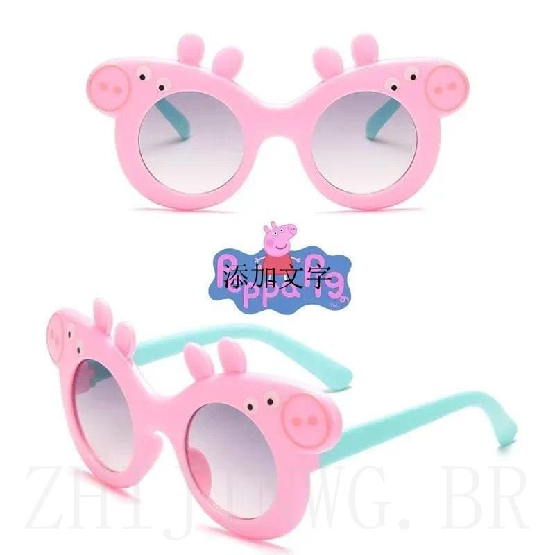 Óculos de Sol Infantil Hasbro Peppa Pig Personagem de Desenho Animado George Proteção UV Acessórios para Fotos Presente