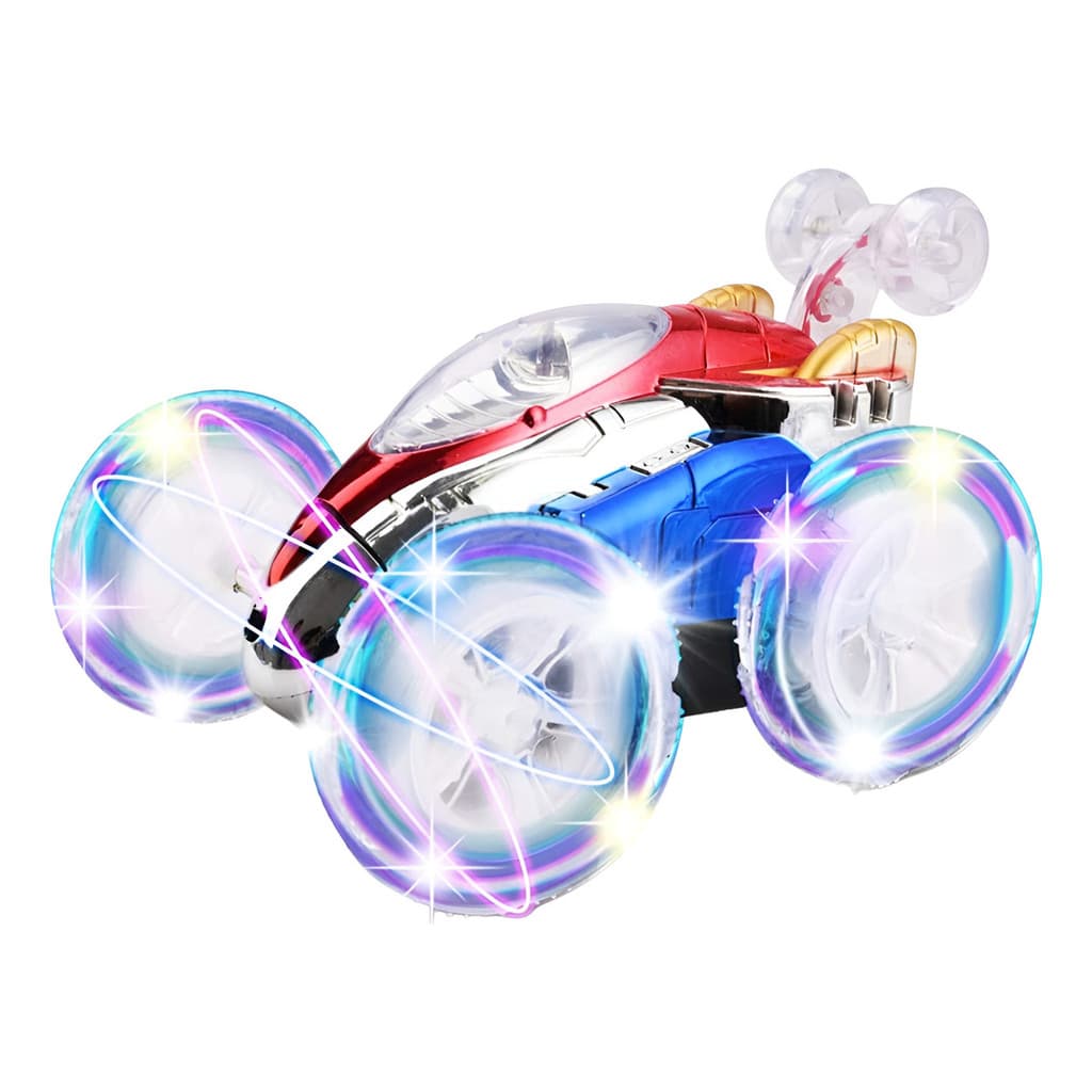 Carrinho Controle Remoto Carro Maluco Gira 360º C/ Luzes Led