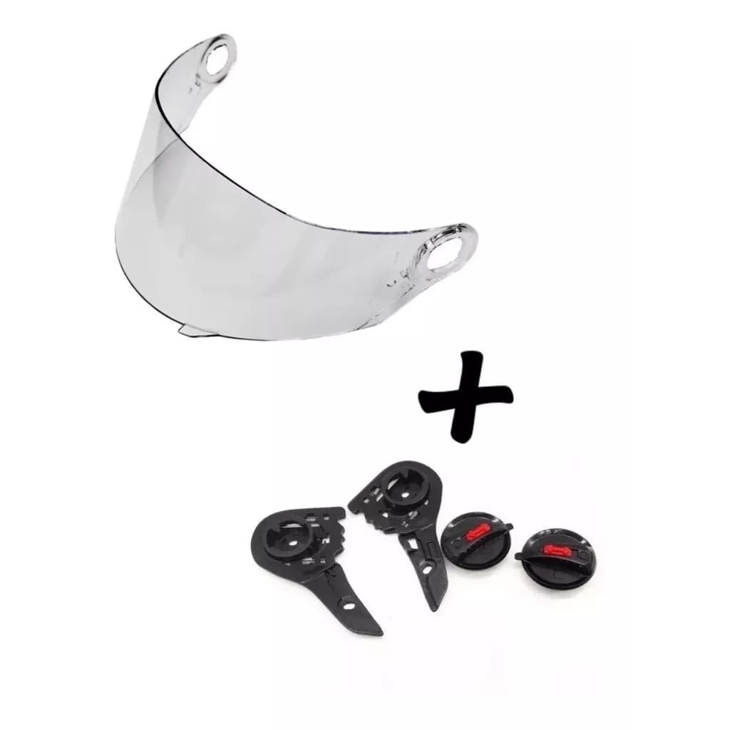 Viseira Capacete Ls2 Ff358 Cristal Mais Kit Reparo Viseira