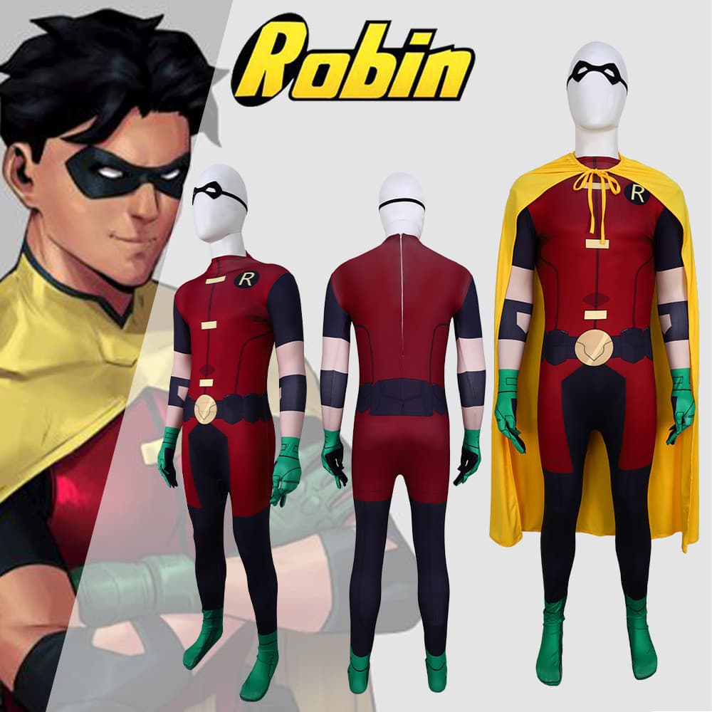 Fantasia De Halloween Robin Batman Teen Titans The Judas Contrato cosplay Macacão