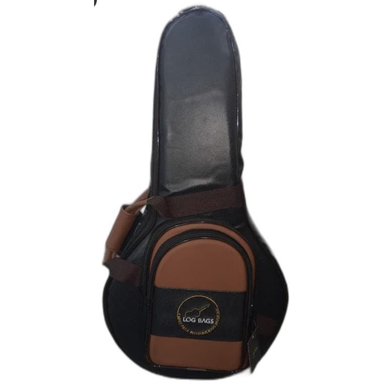 Bag Extra Luxo Para Banjo Em Lona Preto Com Pelúcia - log bag