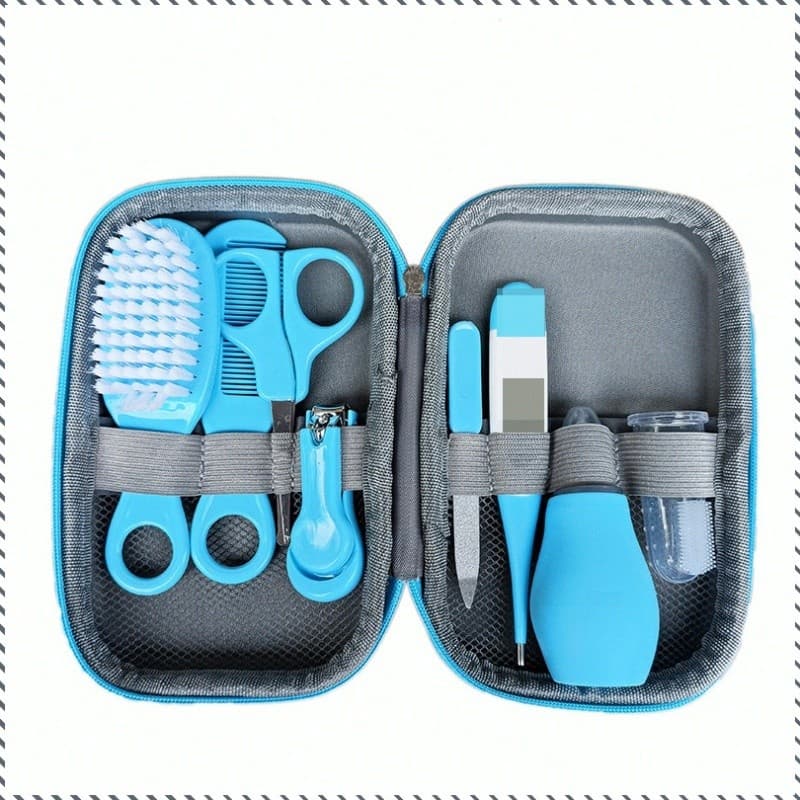 Conjunto De Cuidados Para Cortador De Unhas Bebês , Oito Peças , Absorvedor De Nariz , Multifuncional Escova Cortar