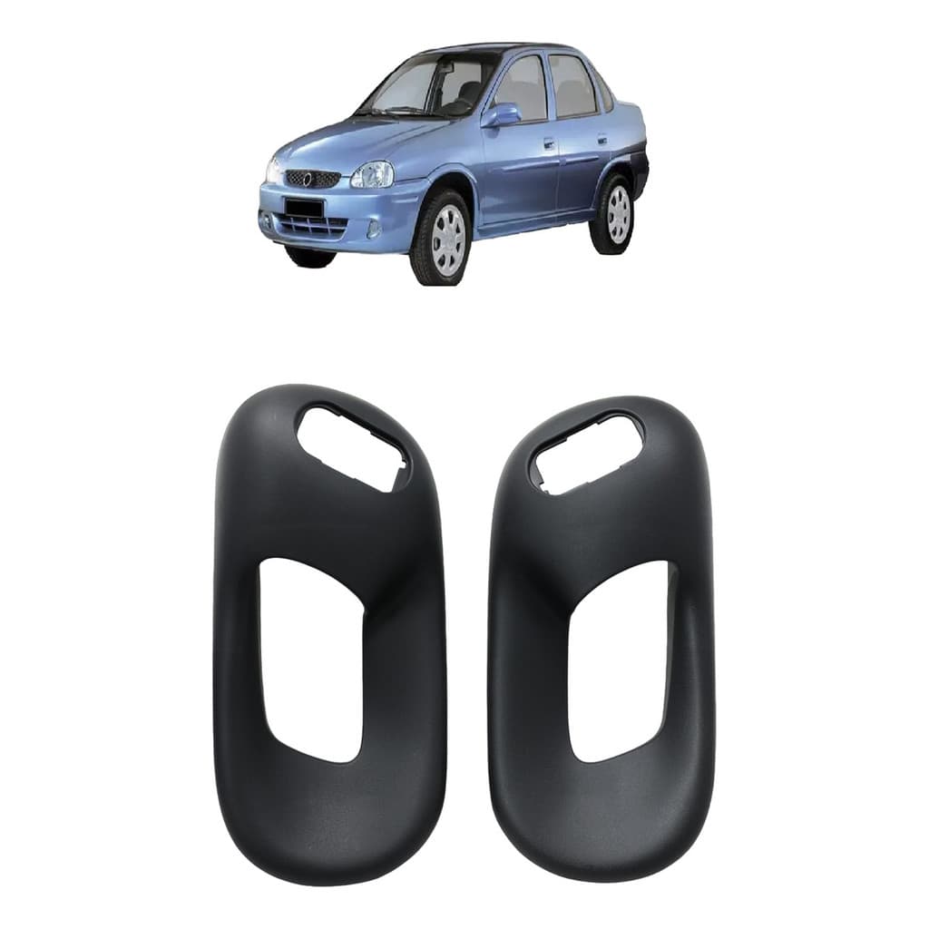 Moldura De Vidro Elétrico Corsa Wind/wagon Traseiro Par