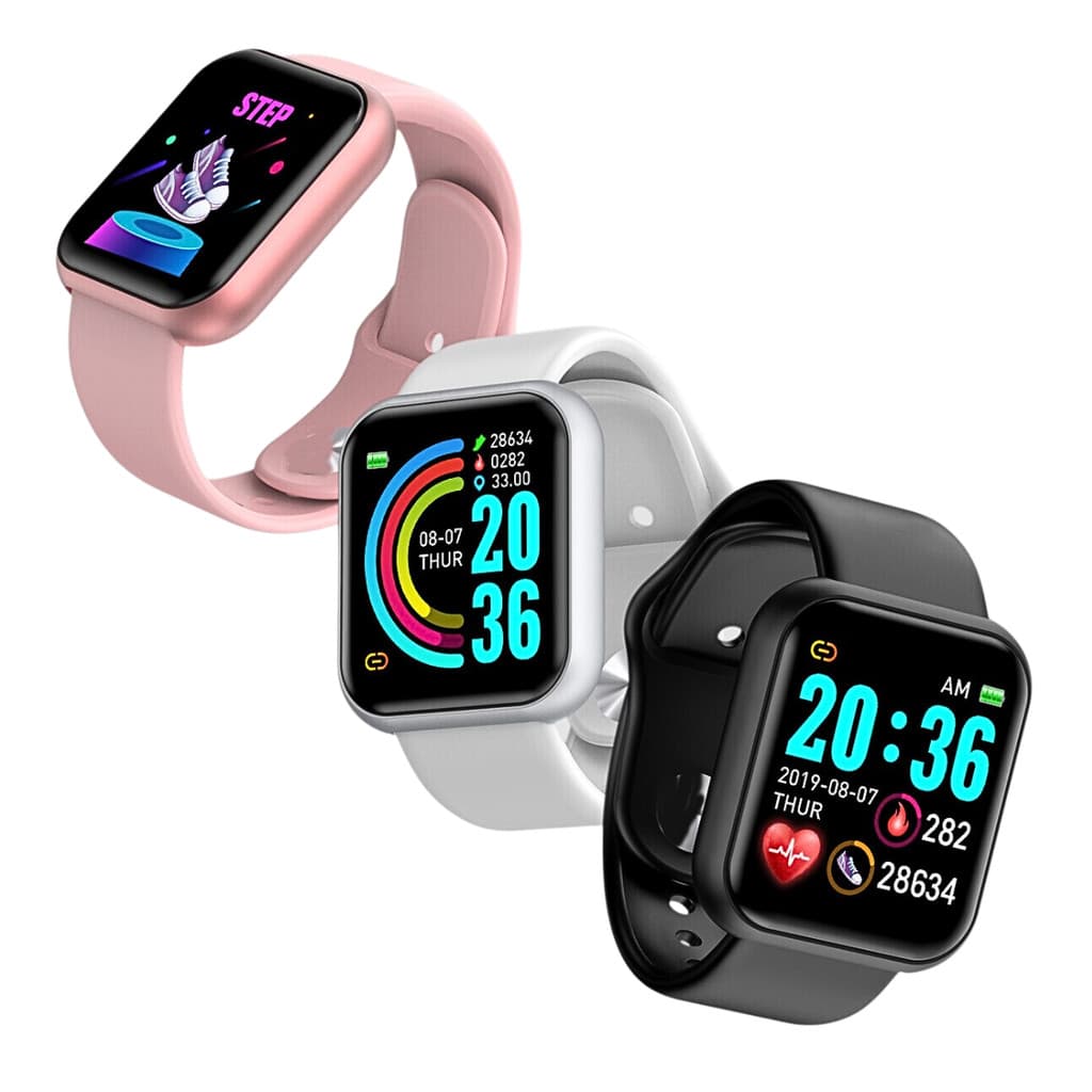 Relógio Inteligente Fitness Bluetooth à Prova D’Água com Monitor Cardíaco Pressão Sono e Notificações
