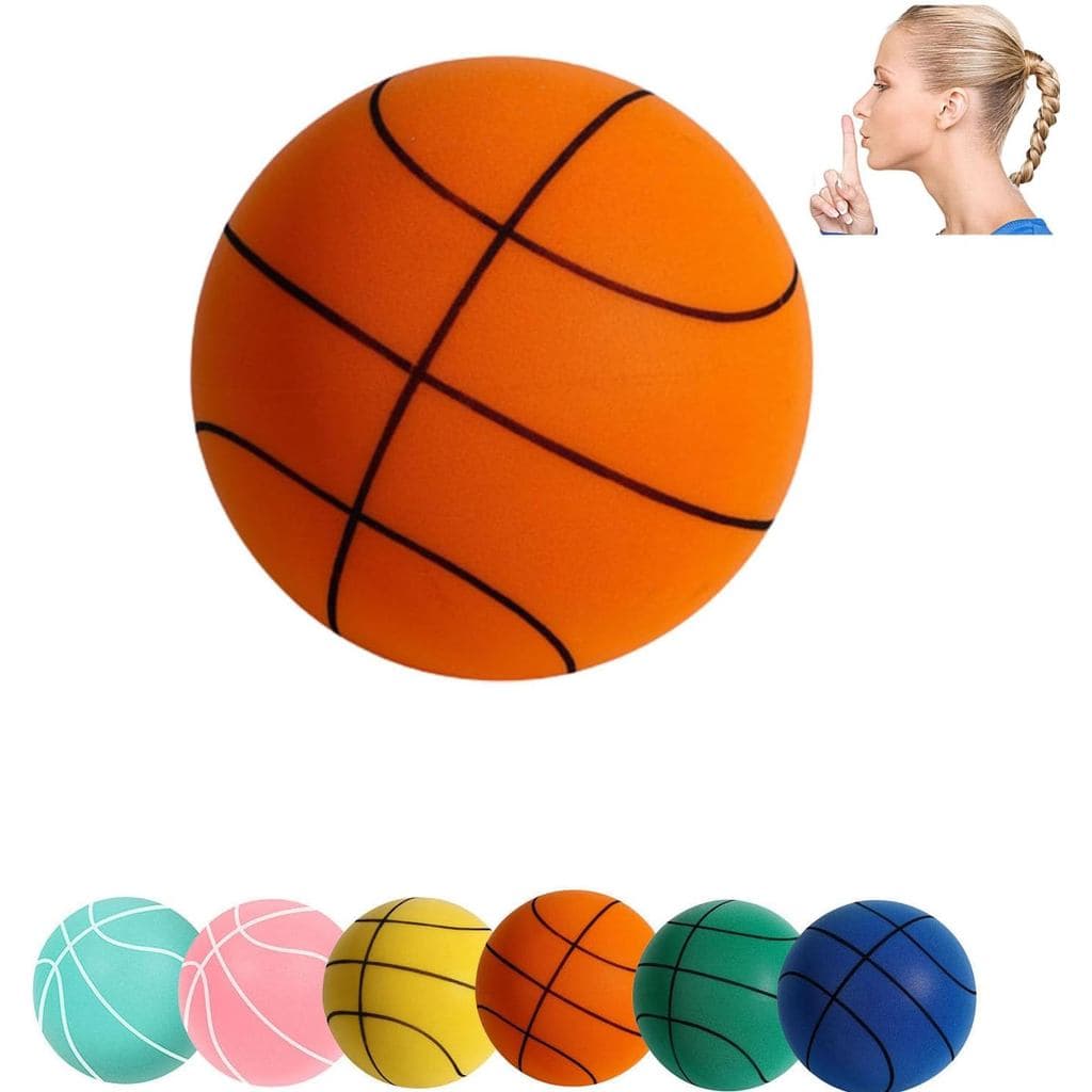 Bola de Basquete Silenciosa para Drible em Ambientes Fechados Tamanho 6 (28,5"), Tamanho 5 (27,5"), Tamanho 3 (26,5") Hu