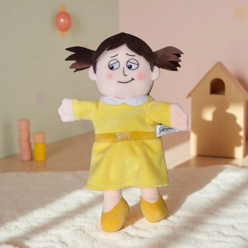 Bonito emocional mão fantoche boneca brinquedo de pelúcia Emoticon mão fantoche boneca educação precoce adereços jardim