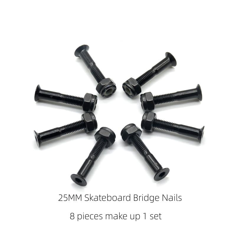 Parafusos De Conexão Para Ponte De Skate De 25 Mm Com Porcas De Travamento Como Peças De Reposição
