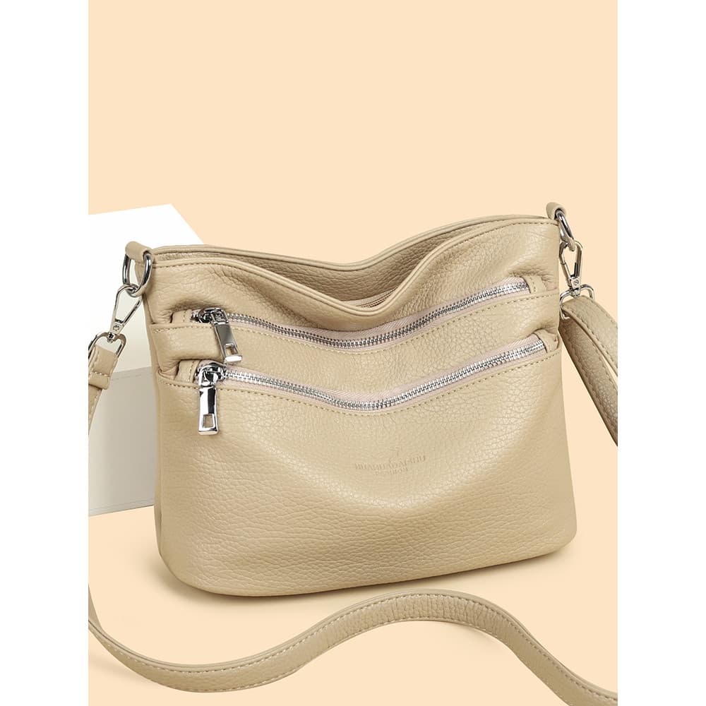 Genuíno couro genuíno bolsa feminina saco do mensageiro feminino 2026 novo estilo bolsa de ombro grande capacidade elega