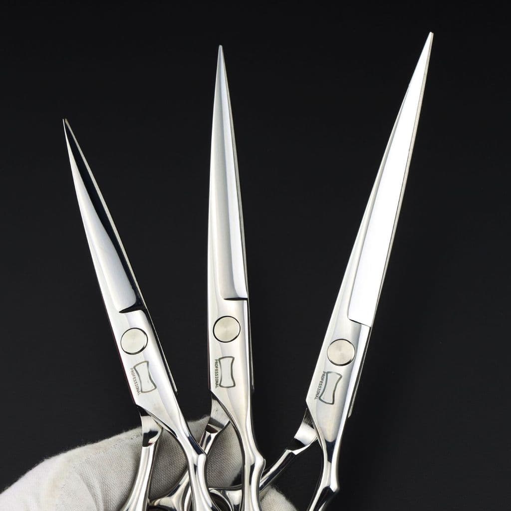 20/22/23cm H Er Tesoura de cabeleireiro personalizada Tesoura de corte de cabelo Tesoura plana pontiaguda