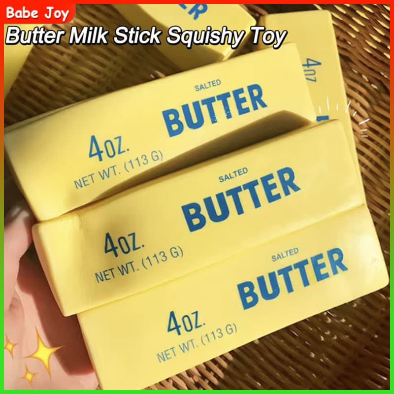 BUTTER Squishy Manteiga Brinquedo Anti Stress Para Mãos Super Macio Satisfatório Slow Rising