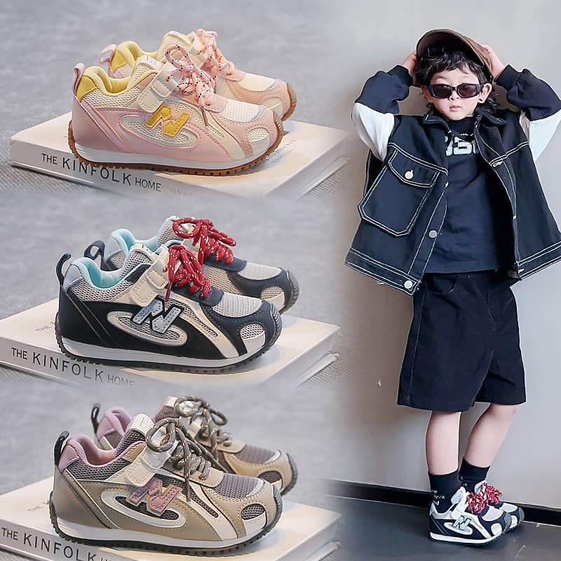 Kakabu 2026 primavera novo estilo sapatos esportivos infantis meninas sapatos meninos treinamento alemão tênis de corrid
