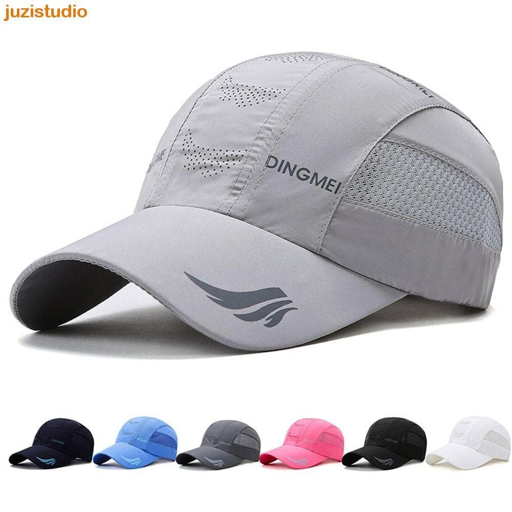 Boné Esportivo JUZISTUDIO , De Beisebol Respirável De Secagem Rápida , Chapéu Snapback De Malha Fina Ajustável Leve