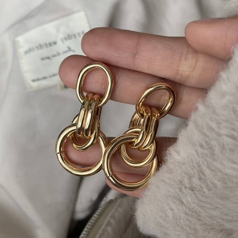 | kit brinco aço inoxidável | 【cartelas de brincos feminino】 ♣Brincos de alta qualidade na moda agulha de prata estilo I