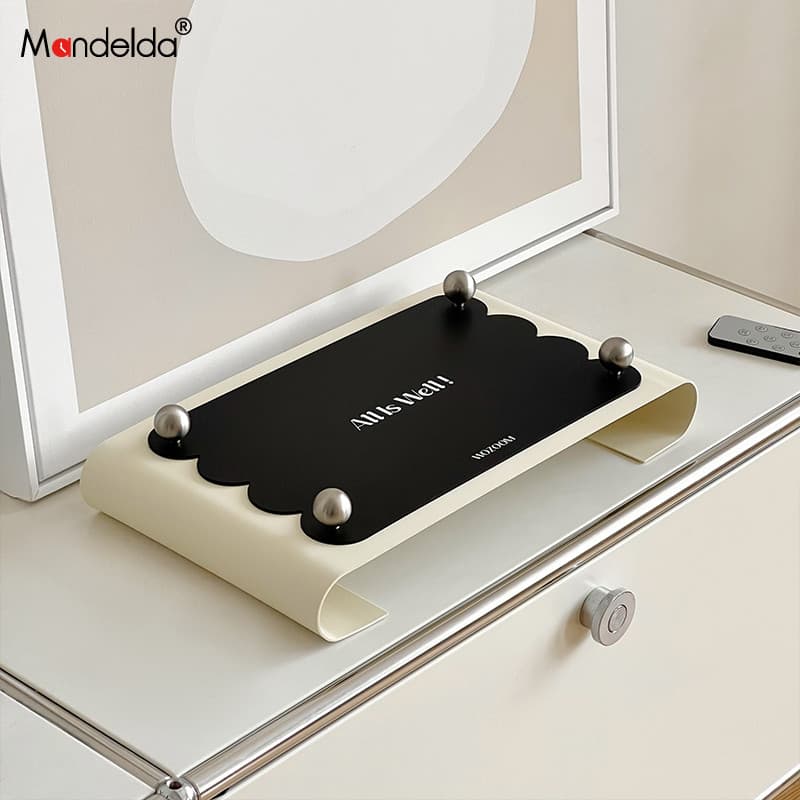 Mandelda marca coreana rack de armazenamento Desktop entrada rack armazenamento bandeja decoração armário vinho acessóri