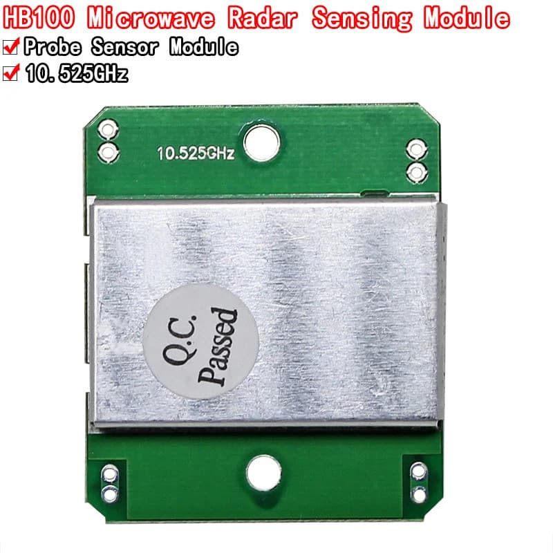 Módulo Sem Fio Doppler de Micro-ondas HB100, Sensor de Movimento HB100, Sensor de Movimento por Micro-ondas, Detector de