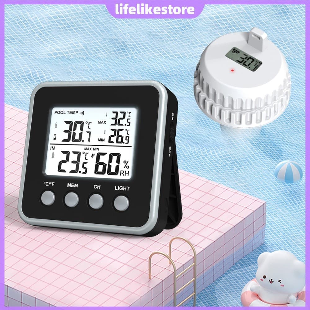 Termômetro Digital Sem Fio Para Piscina Com Display Interno Piscinas , Banheira De Hidromassagem , Lagoa De Mergulho Fri