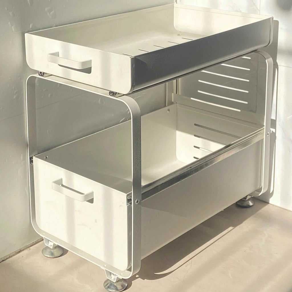Pia da cozinha rack pratos puxar cesta sob a pia Multi-camada pull-Out rack de armazenamento armário em camadas rack