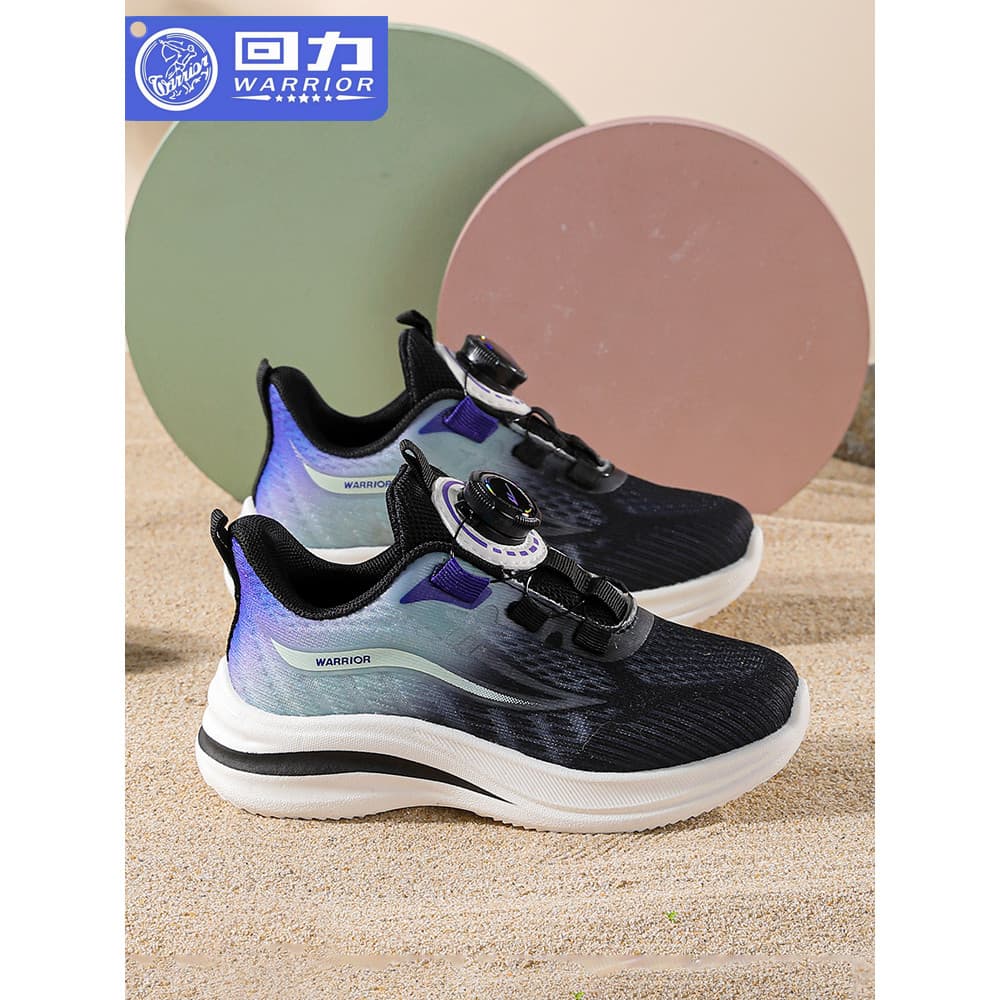 Puxar para trás sapatos infantis sapatos esportivos 2026 primavera novo estilo meninas voando sapatos de malha sapatos c