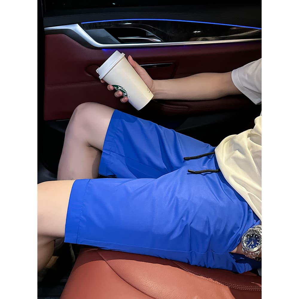 Shorts de secagem rápida de seda gelo de alta qualidade masculino verão exterior wear Street wear Casual esportes calças