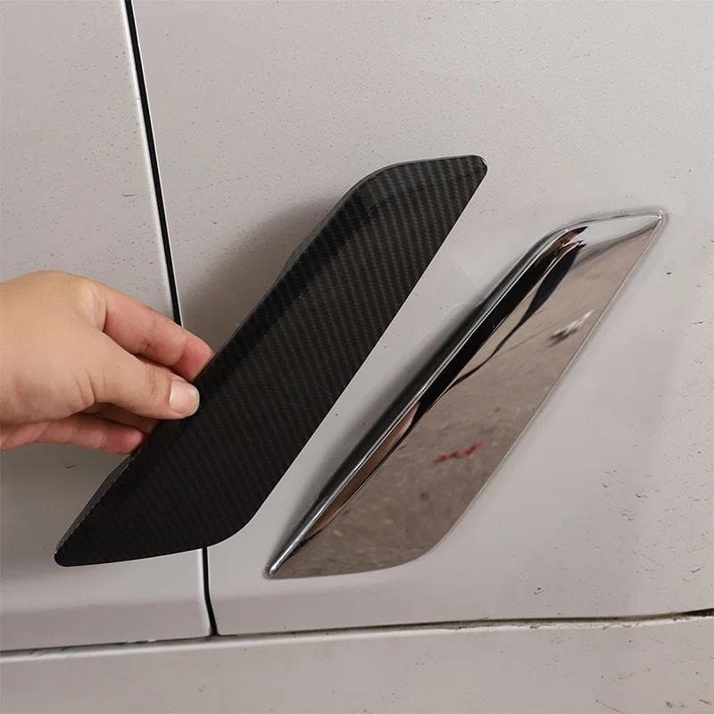 ABS Estilo Fibra De Carbono Carro Fender Aberturas Capa Decorativa Guarnição Adesivo Para BMW Nova Série 5 G30 2018-2022