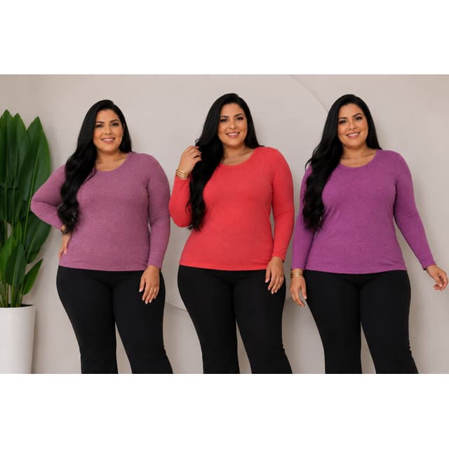 Blusa Feminina Plus Size em Lãzinha