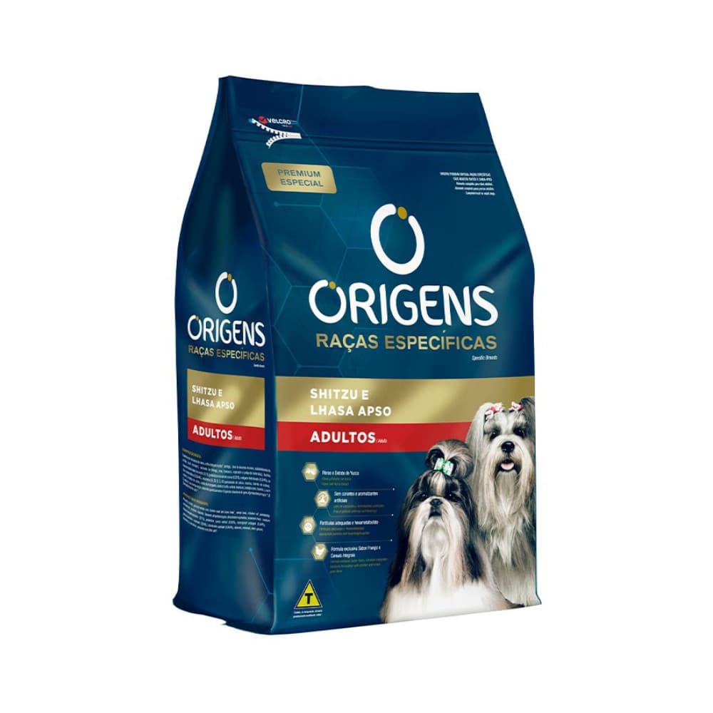 Ração 10,1Kg Origens Premium Cães Adultos Shih Tzu e Lhasa Apso