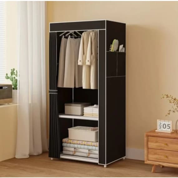 Guarda Roupa Dobrável Roupeiro Portátil Pequeno desmontável 56*44*146