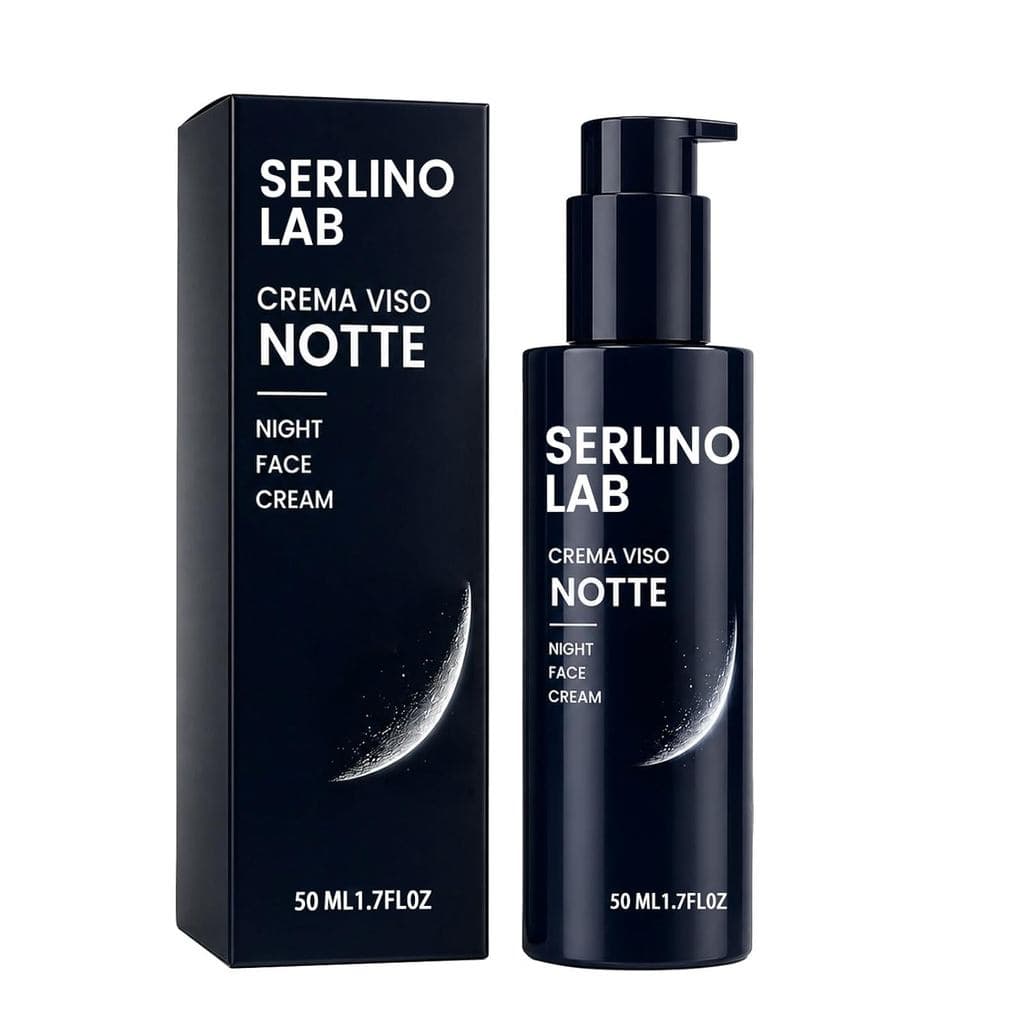 Creme Noturno Masculino Serlino Lab - Creme Noturno com Retinol, promove a produção de colágeno, contém ácido hialurônic