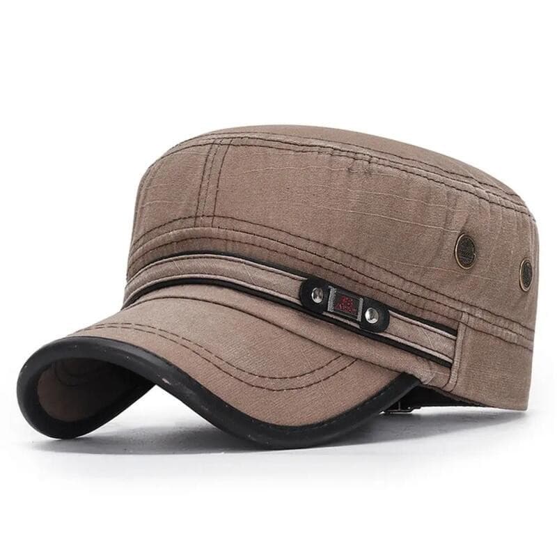 Boné de beisebol masculino em algodão jeans, boné militar, boné de aba reta, respirável e ajustável CRAE