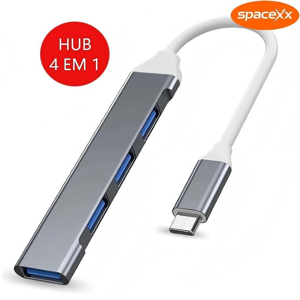 HUB 4 Em 1 USB USB3.0 OTG Tipo C Adaptador Para Teclado Lenovo Macbook Mouse PC Laptop-Spacexx