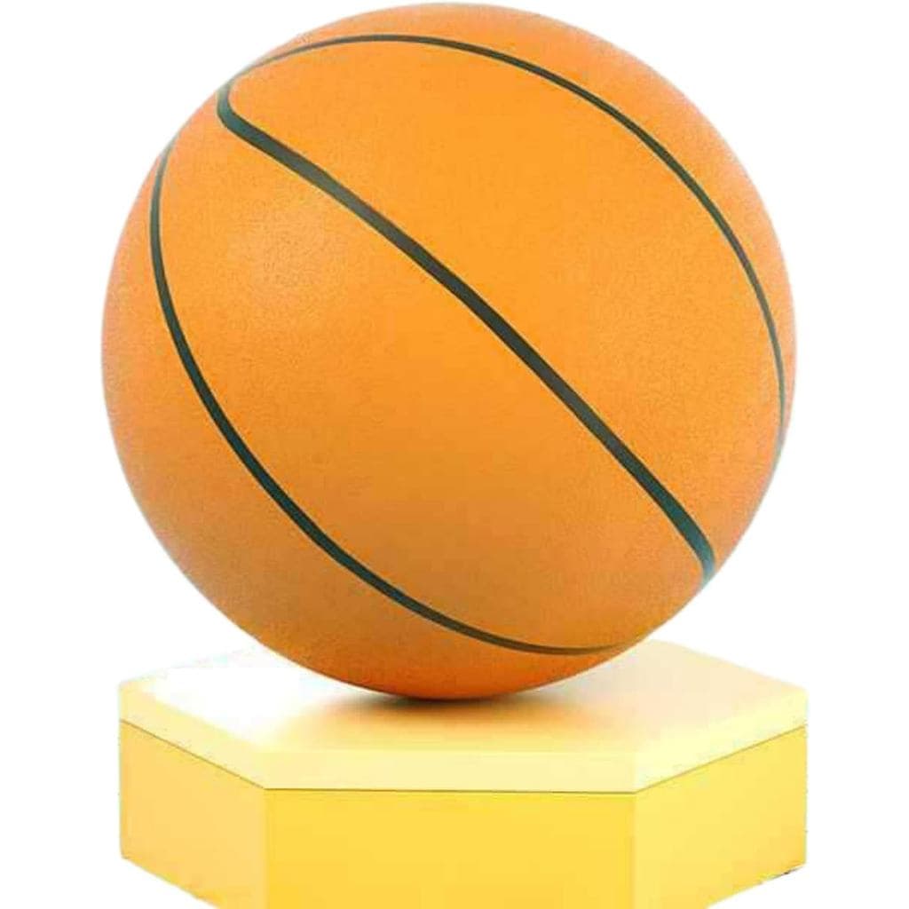 Bola de basquete silenciosa para exercícios em ambientes fechados, bola de esponja elástica, bola de couro PU, brinquedo