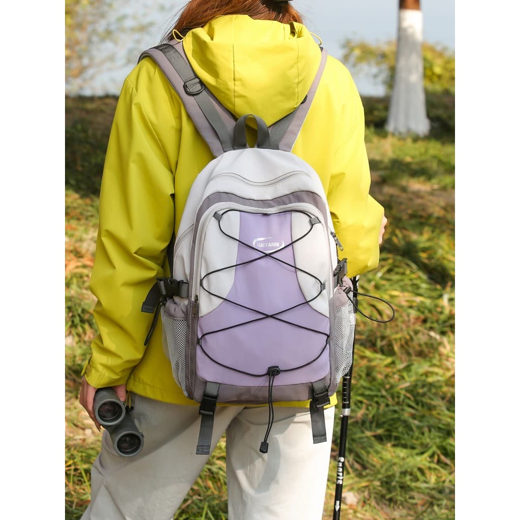 Caminhadas caminhadas mochila dos homens série montanha leve contraste cor esportes ao ar livre saco de viagem saco esco