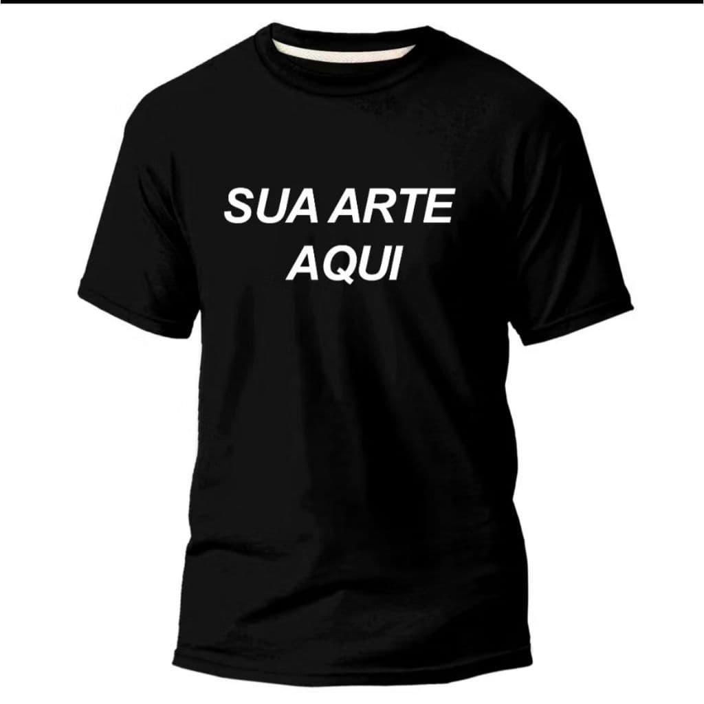 Camiseta  Algodão Com Frase ou Logo Personalizada, Sua Frase, Sua Logo Ou Arte para O DIA, UNISSEX